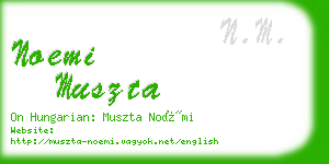 noemi muszta business card